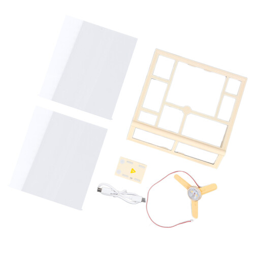 Miniatur-Hausdach-Set, Staubdicht, 3D Kunststoff DIY Modell