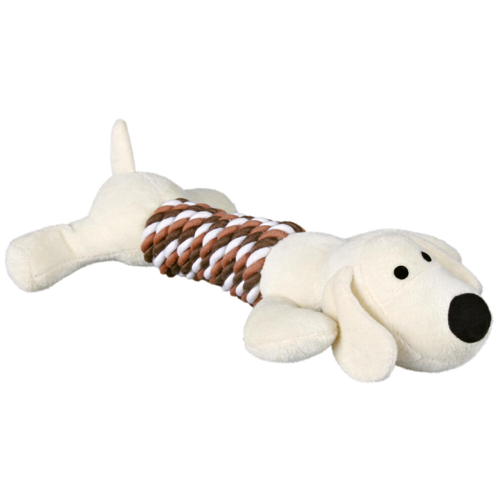 Trixie Squeaky Plush Rope Dog Toy