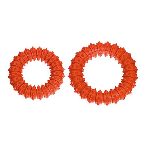 Karlie Boomer Rubber Aqua Ring, Small, Orange 2