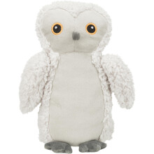TRIXIE Soft Plush Owl Dog Toy - 28cm, Squeaky Dog Toy for Large & Small Dogs - 34876
