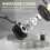 Black Gold Double-Sided  Mounted Noise Cancelling  Wireless Communication BT882C Replace Microphone Pole 6