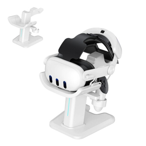Charging Dock for Meta Quest 3 Headset Controller Display Mount Station VR Display Stand for Meta Quest 3 Charging Stand 2
