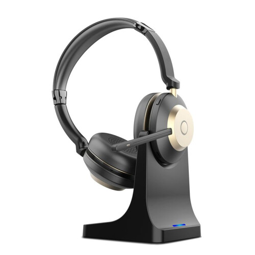 Black Gold Double-Sided  Mounted Noise Cancelling  Wireless Communication BT882C Replace Microphone Pole 1