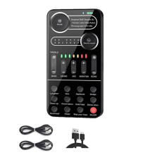 K9 Voice Changer Handheld Sound Card Multiple Sound Effects for Microphone  Phone Games Live Streaming Host