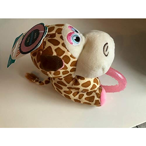 Webbox Webbox Puppy Toy - Giraffe with Teething Ring PINK 2