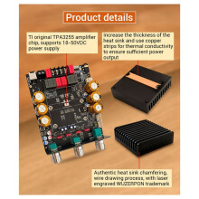 Nova Placa Amplificadora de Potência Digital 3002TPRO QCC3034 2.0 Canais APTX Sem Perdas 300W + 300W B