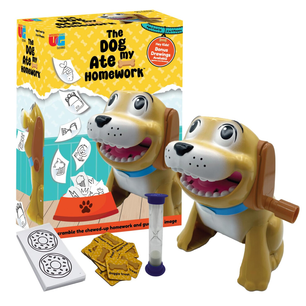University Games The Dog Ate My Homework Game, And Blue/White