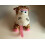 Webbox Webbox Puppy Toy - Giraffe with Teething Ring PINK 2