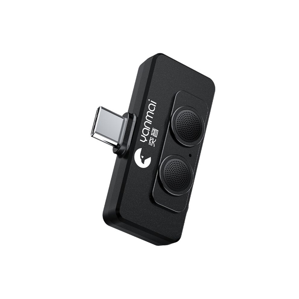 Yanmai R6 Dual Microphone For Vlogging, Ai Noise Reduction, Mobile Phone Mic For Live Broadcast Recording Interview Black 6031119517718