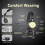 Black Gold Double-Sided  Mounted Noise Cancelling  Wireless Communication BT882C Replace Microphone Pole 3