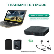2 in 1 5.0 Transmitter Receiver AptX Low Latency Wireless Audio Adapter for TV Smartphones Laptops Headsets
