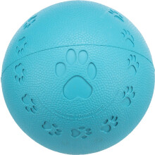 Trixie Natural Rubber Toy Dog Ball, 9 cm (Multi-color) Pack of 1