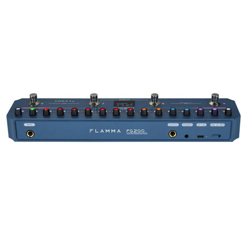 FLAMMA FG200 Intelligent Multi-Effects Guitar Pedal with 52 AMP Models 5 BOOST Models 40 Rhythm Styles Support APP OTG 2
