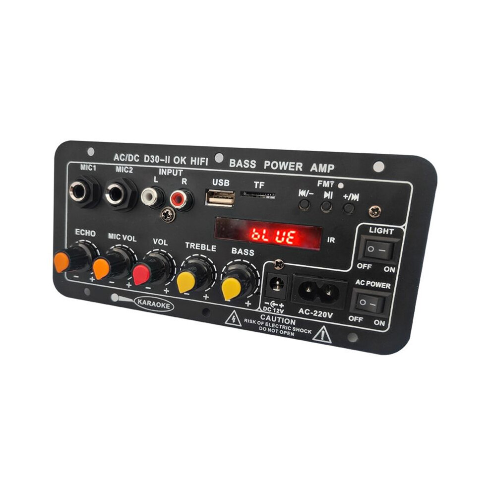 Digital Amplifier Board Subwoofer Dual Microphone Karaoke Amp Speaker Home Theater Diy 30W Eu Plug 6032865969189