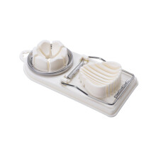 2pcs Multifunctional Vegetable and Fruit Slicer with Ergonomic Grip for Quick Kitchen Cutting White