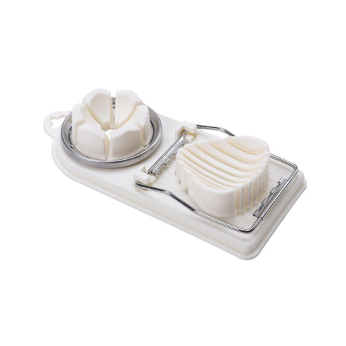 2pcs Multifunctional Vegetable and Fruit Slicer with Ergonomic Grip for Quick Kitchen Cutting White