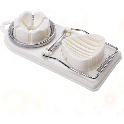 2pcs Multifunctional Vegetable and Fruit Slicer with Ergonomic Grip for Quick Kitchen Cutting White 2