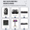 G-MARK GM1. 1 Microphone UHF Frequency Adjustable Handheld Karaoke Mic for Party Show Teaching  EU Plug 2