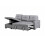 Luxury Life Naples 3 Seater Linen Sofa Bed in Light Grey 13