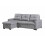 Luxury Life Naples 3 Seater Linen Sofa Bed in Light Grey 4