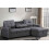 Luxury Life Naples 3 Seater Linen Sofa Bed Dark Grey 2