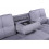 Luxury Life Naples 3 Seater Linen Sofa Bed in Light Grey 11