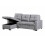 Luxury Life Naples 3 Seater Linen Sofa Bed in Light Grey 5