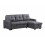 Luxury Life Naples 3 Seater Linen Sofa Bed Dark Grey 3