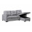 Luxury Life Naples 3 Seater Linen Sofa Bed in Light Grey 6