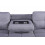 Luxury Life Naples 3 Seater Linen Sofa Bed in Light Grey 12