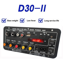 Digital Amplifier Board Subwoofer Dual Microphone Karaoke Amp Speaker Home Theater DIY 30W EU Plug