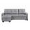 Luxury Life Naples 3 Seater Linen Sofa Bed in Light Grey 10