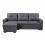 Luxury Life Naples 3 Seater Linen Sofa Bed Dark Grey 10