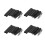 4X Replacement Helicopter Plug Headset Adapter U-174 / U Type A Solder for David Clark Helicopter Headset 1