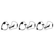 3X USB Call Center Headset with Noise Cancelling Mic Monaural Headphone for PC Home Office Phone Service Plug and