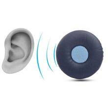 2X Auricolari Sostituibili Accessori per Auricolari Adatti per WH-XB700 Manicotto per Auricolare Manicotto da 75 mm Blu Scuro