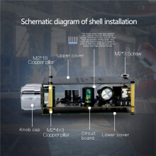 3X 5.0 100W + 100W Scheda Amplificatore Subwoofer di Potenza 2.1 Canali Classe D Home Audio Equalizzatore Stereo Amp XY-T100L