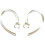 8 Small Clear Good Quality Earhooks - Wireless  Headset Ear Hook Loop Clip Earhook Hooks Loops Clips Earloop 4