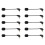 10X Microphone de Jeu de Remplacement pour Casque de Jeu Informatique  HyperX Cloud II / Cloud Core 1