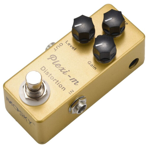 2X MOSKY Plexi-M Elgitarr Distorsion Effekt Pedal Gitarrdelar Full Metal Shell True Bypass 1