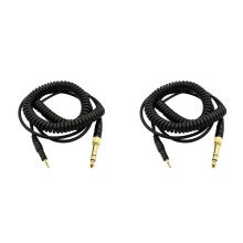 2X Headphone Adapter Spring Audio Cable Cord Wire DIY Replacement for ATH-M50X ATH-M40X HD518 HD598 HD595 Headset