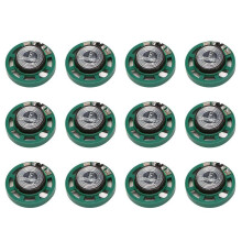0.25 W 32 Ohm Plastic 12 Magnetic Speaker with 27 mm Diameter Green + Silver