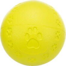 Trixie Natural Rubber Toy Dog Ball with Sound, 7 cm- Random, Green/Pink/Red/Blue