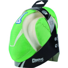 Chuckit Fumble Fetch Max Glow Dog Toy,Green/White,Medium