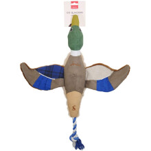 Rosewood x Joules Duck Dog Toy ? Soft Plush with Hidden Squeaker, Durable, Interactive Pet Toy for Medium and Large Dogs, Multi-Textured Design