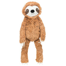 TRIXIE Soft Plush Sloth Dog Toy - 56cm, Squeaky Dog Toy for Large & Small Dogs - 35671