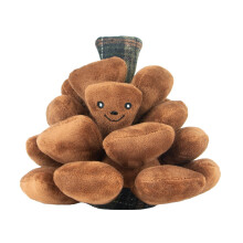 Ancol Heritage Traditional Plush Peter Pine Cone Dog Toy inspired by British countryside