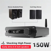 B5 100Wx2 Audiophile Class D Digital Amplifier ESS9018K2M Home Power Amplifier 192K/32Bit US Plug