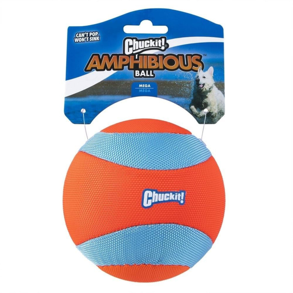 Chuckit! Dog Ball Water Toys For Dogs Interactive Toys For Dogs For Boredom Cooling Toy Amphibious Large Ball, Mega, 1 Pack