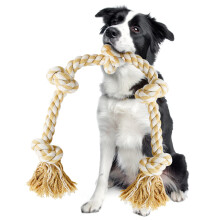 Vivifying Dog Rope Toy for Large Dogs, 90cm Dog Toys Indestructible with Strong knotted, Dog Chews Long Lasting Natural for Boredom,Tug of War&Teeth